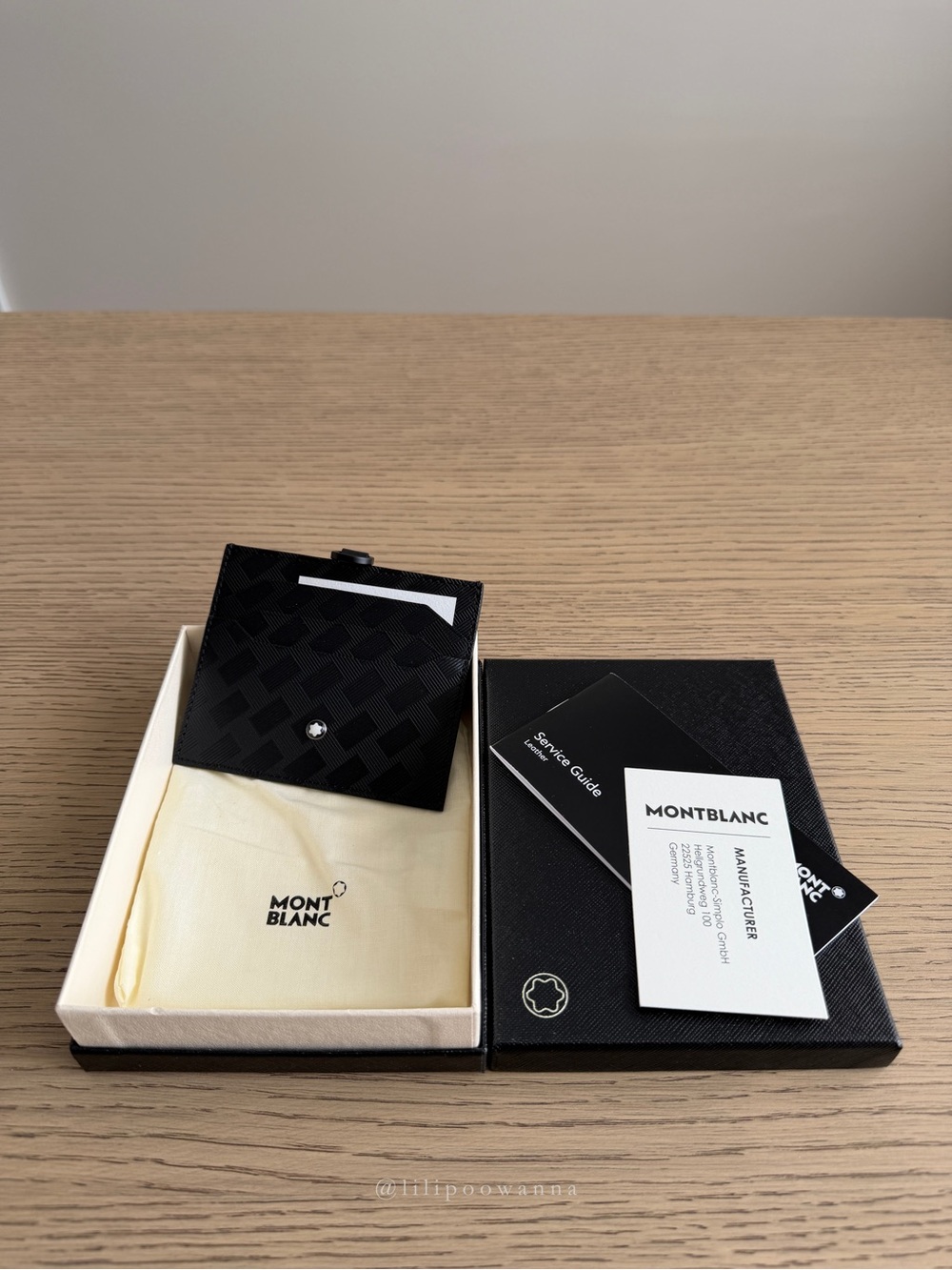 NEW Montblanc Extreme 3.0 6CC Card Holder Black Leather Wallet 129979 Full Set
